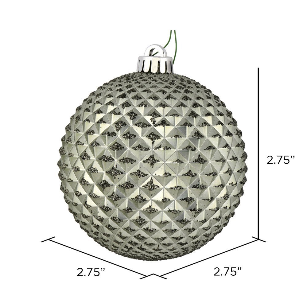 Vickerman Durian Glitter Ball Ornament