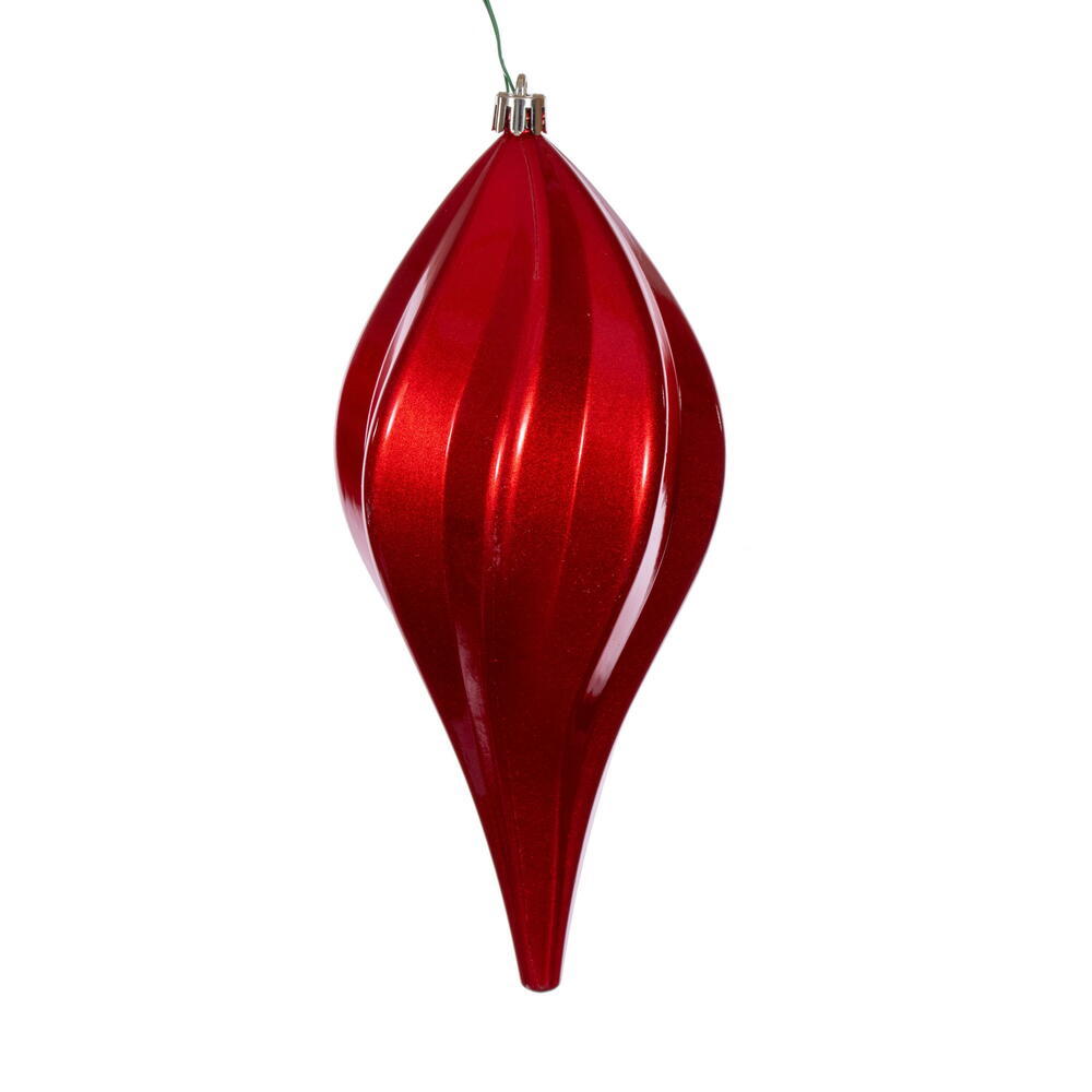 Vickerman UV Candy Swirl Drop Christmas Ornament