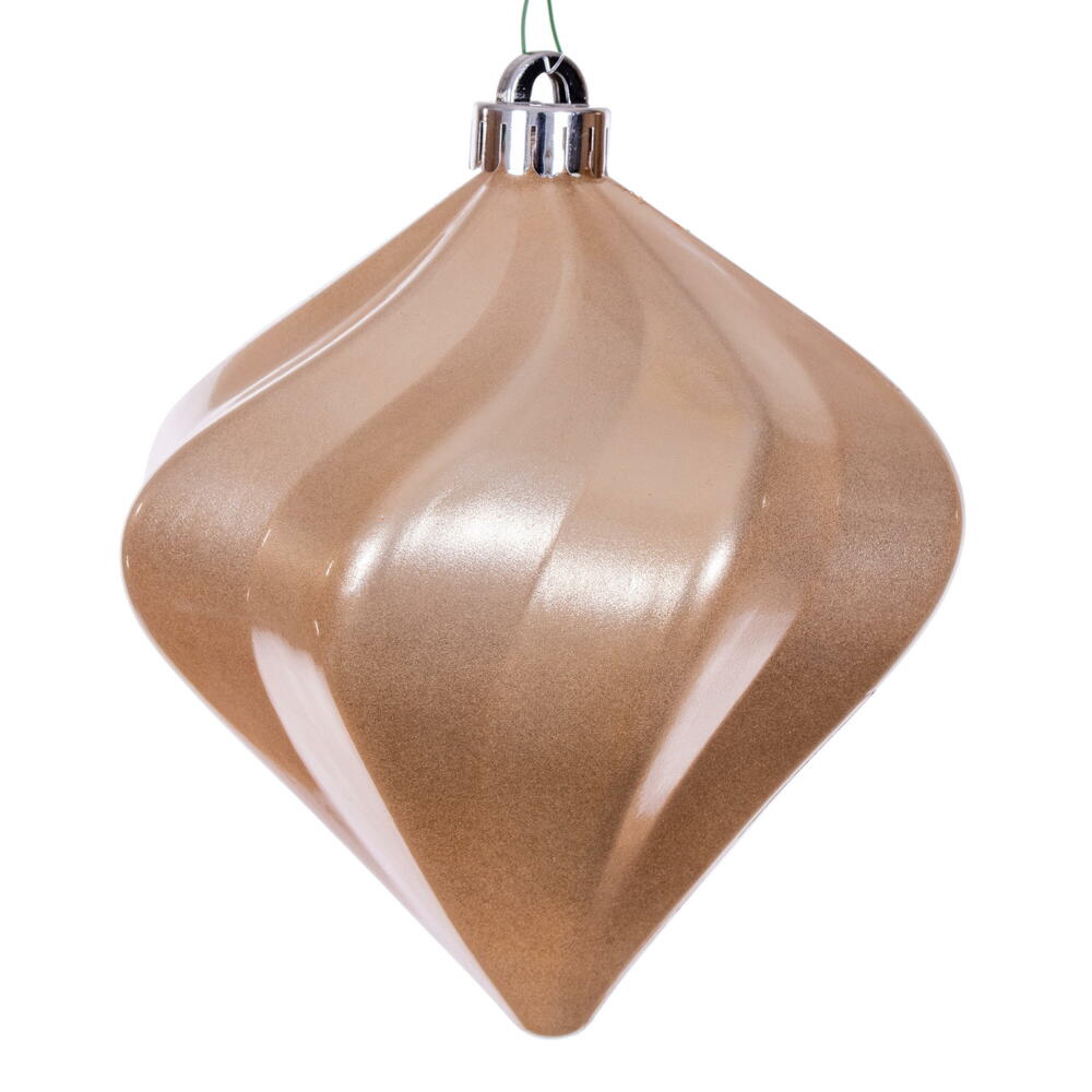 Vickerman Swirl Diamond UV Candy Christmas Ornament