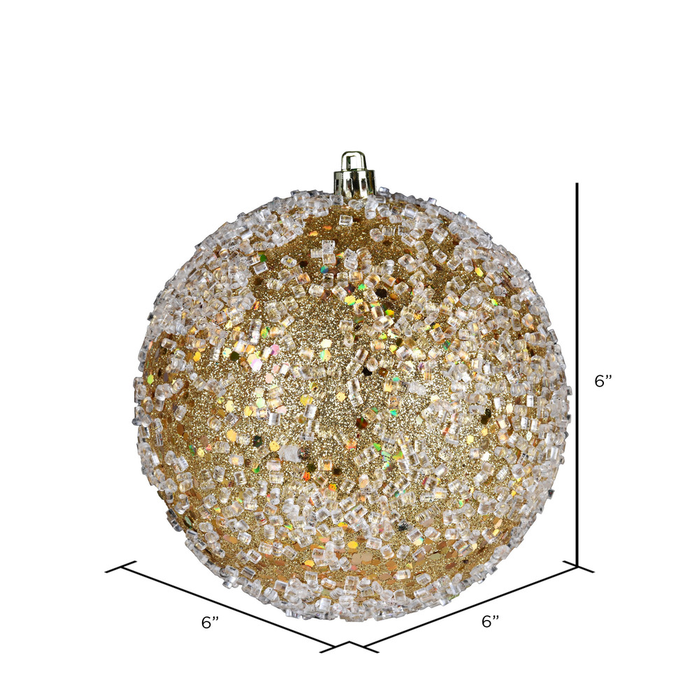 Vickerman Glitter Hail Ball Ornament