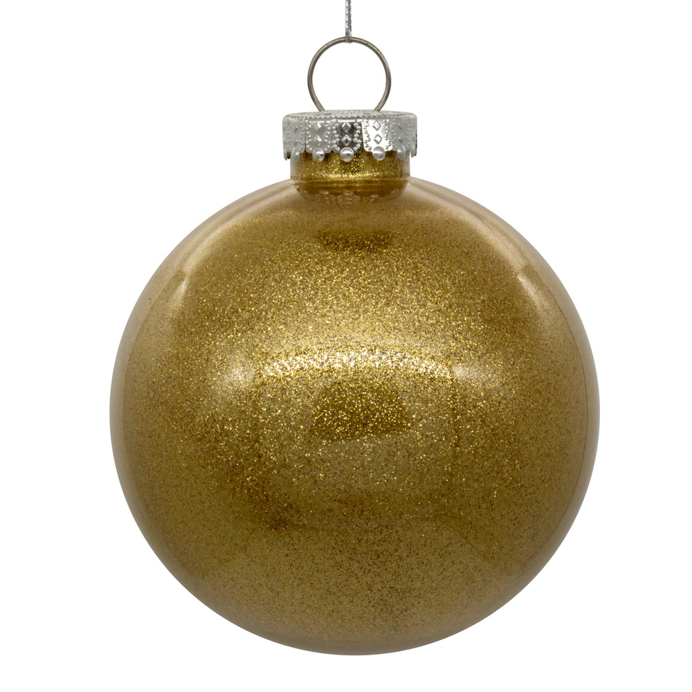 Vickerman Clear Ornament with Glitter Interior