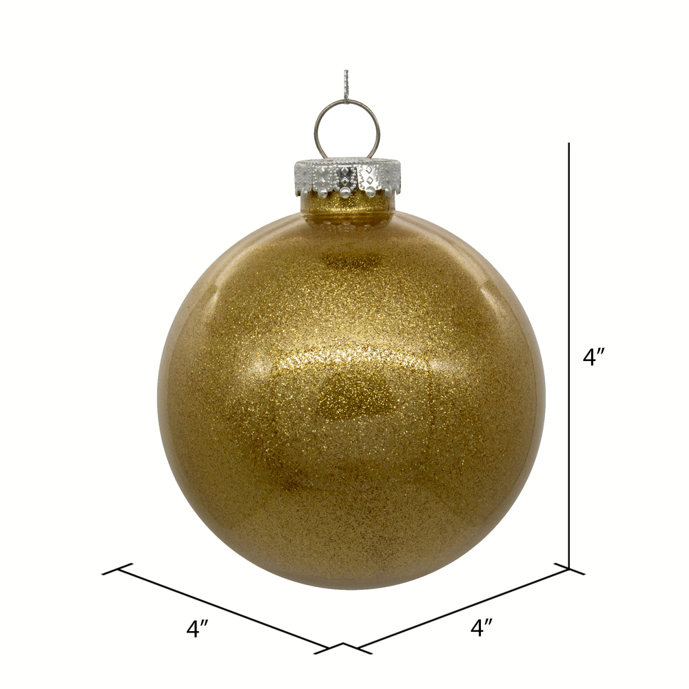 Vickerman Clear Ornament with Glitter Interior