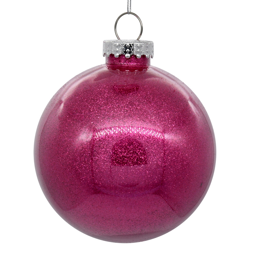 Vickerman Clear Ornament with Glitter Interior