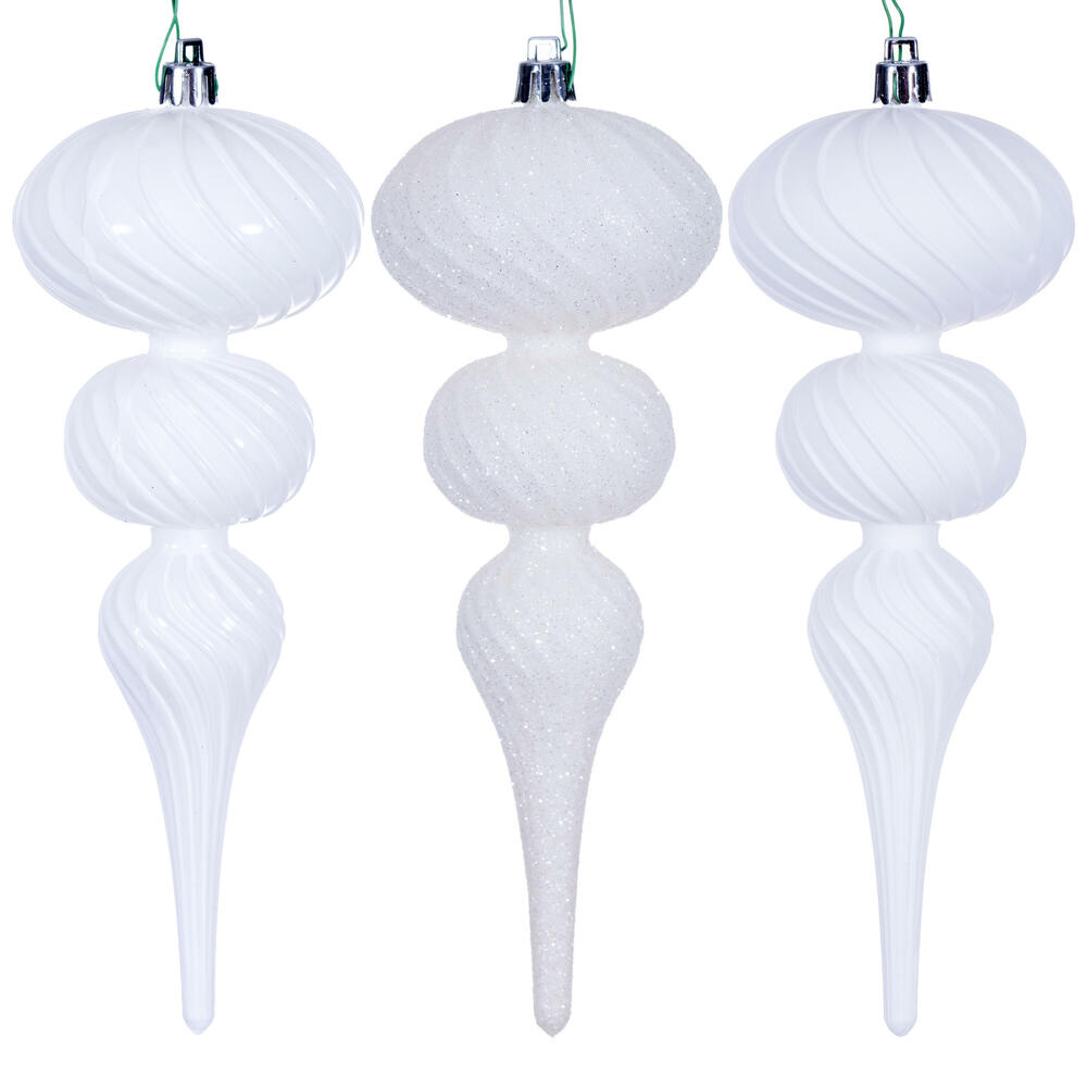 Vickerman Swirl Finial Ornament
