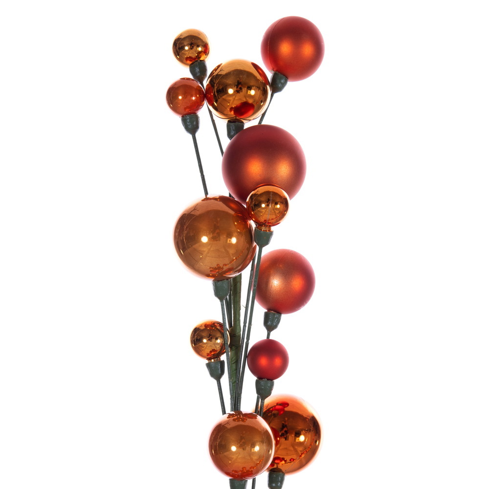 Vickerman 6' Matte Shiny Pearl Ball Garland 1-2"