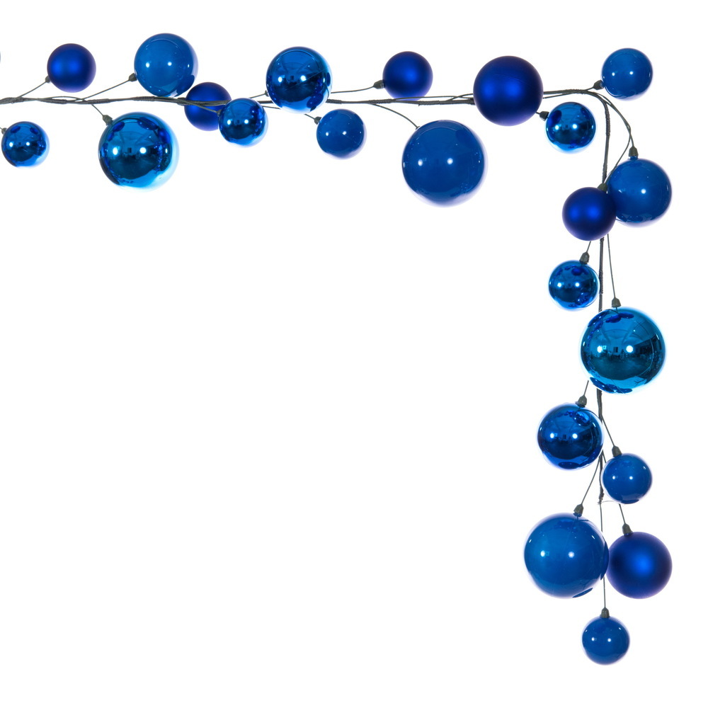 Vickerman 10' Matt Shny Pearl Ball Garland 2-4"