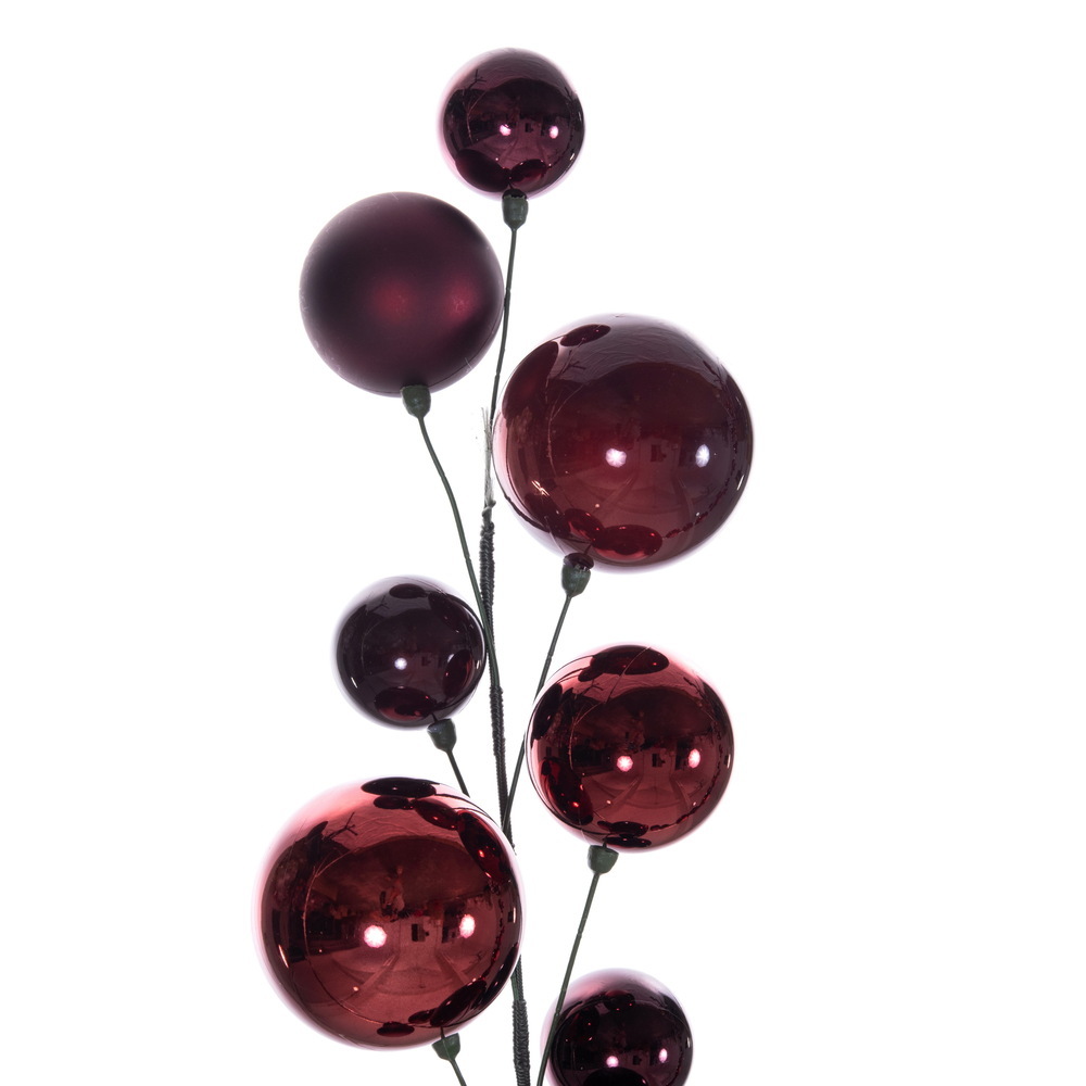 Vickerman 10' Matt Shny Pearl Ball Garland 2-4"