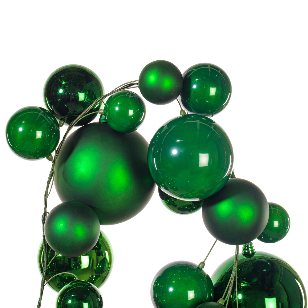 6' Matte Shiny Pearl Ball Garland 4-6"