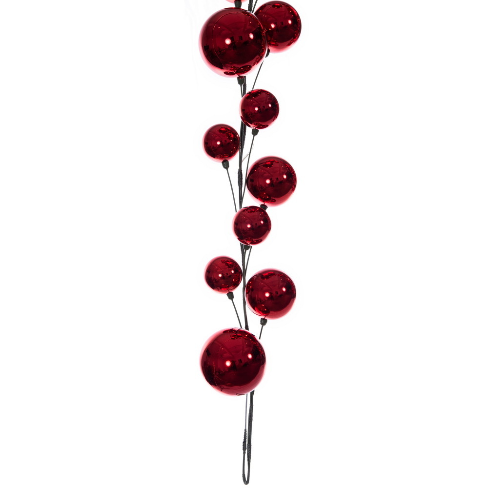 10' Shiny Ball Branch Garland