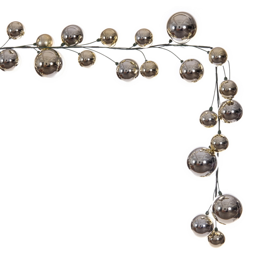10' Shiny Ball Branch Garland