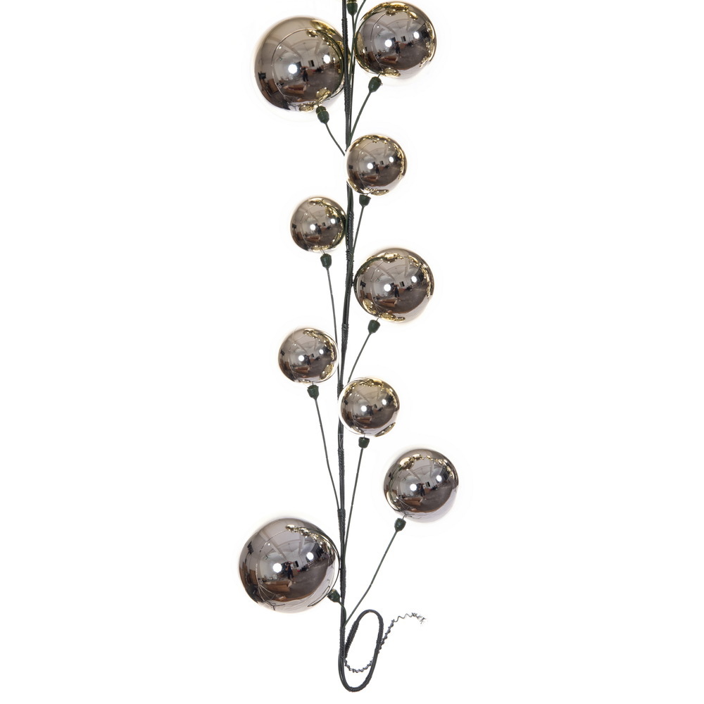 10' Shiny Ball Branch Garland