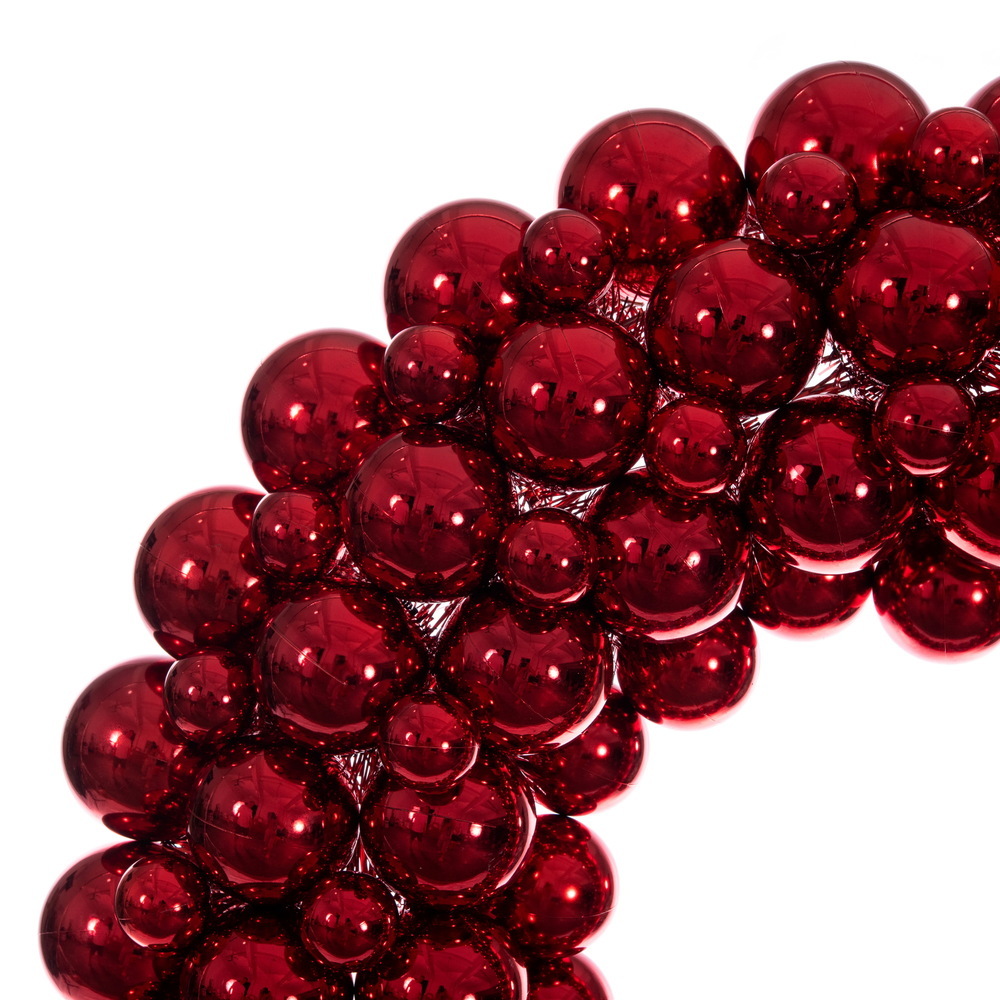 28" Shiny Ball Wreath UV