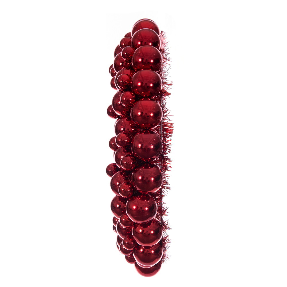 28" Shiny Ball Wreath UV