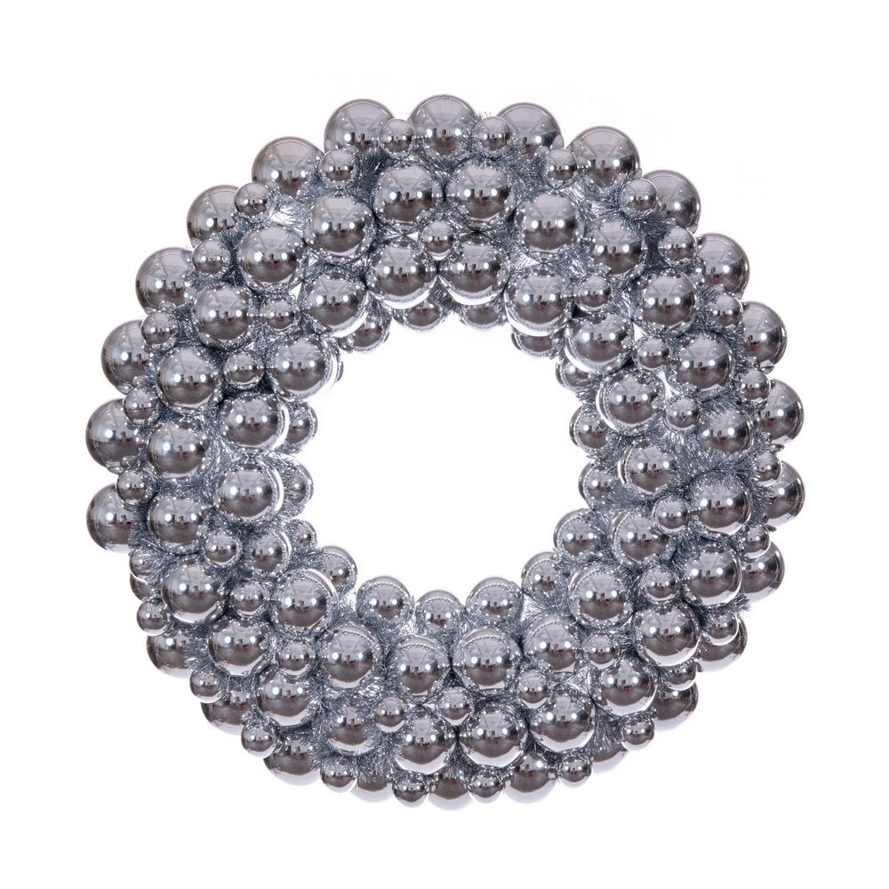 28" Shiny Ball Wreath UV