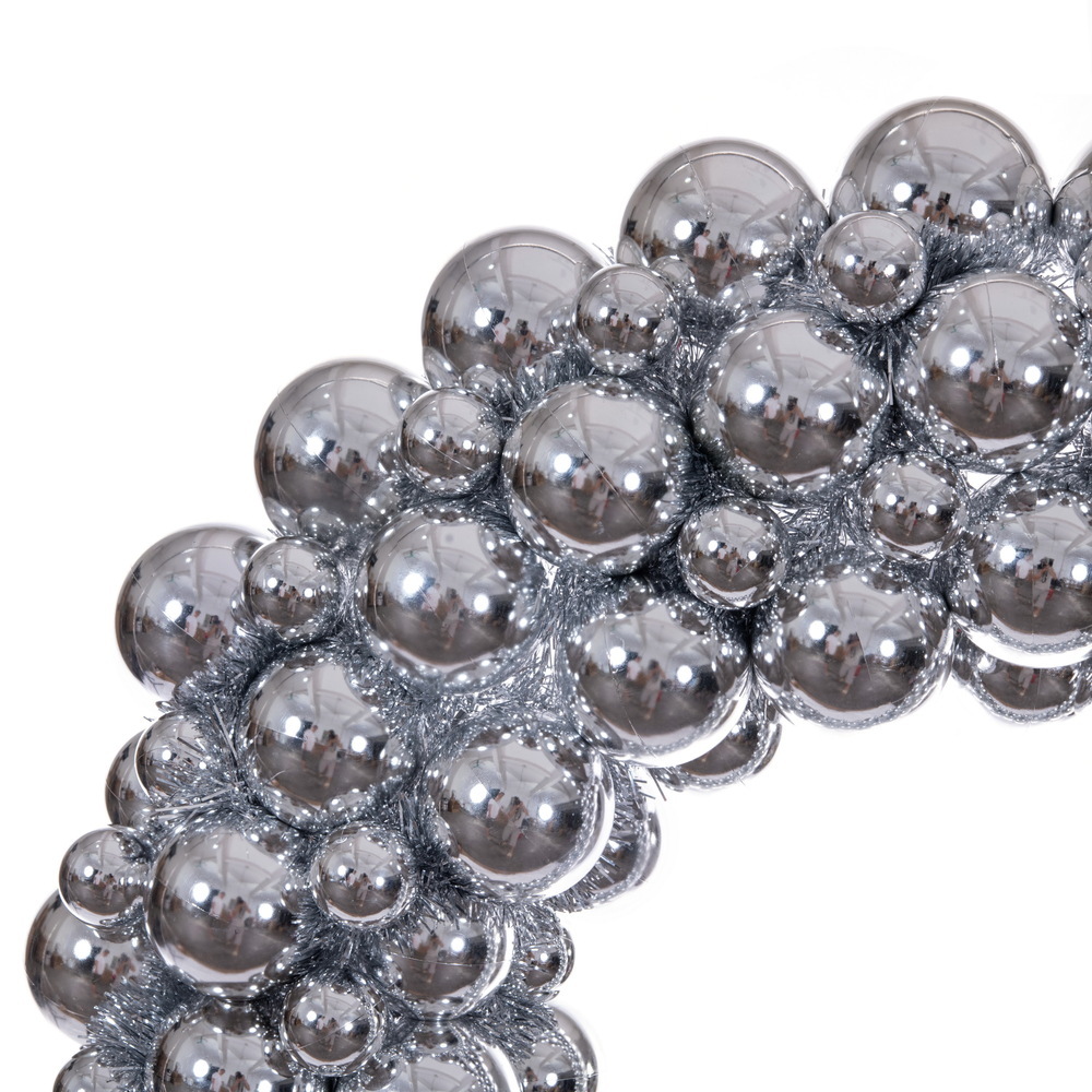 28" Shiny Ball Wreath UV