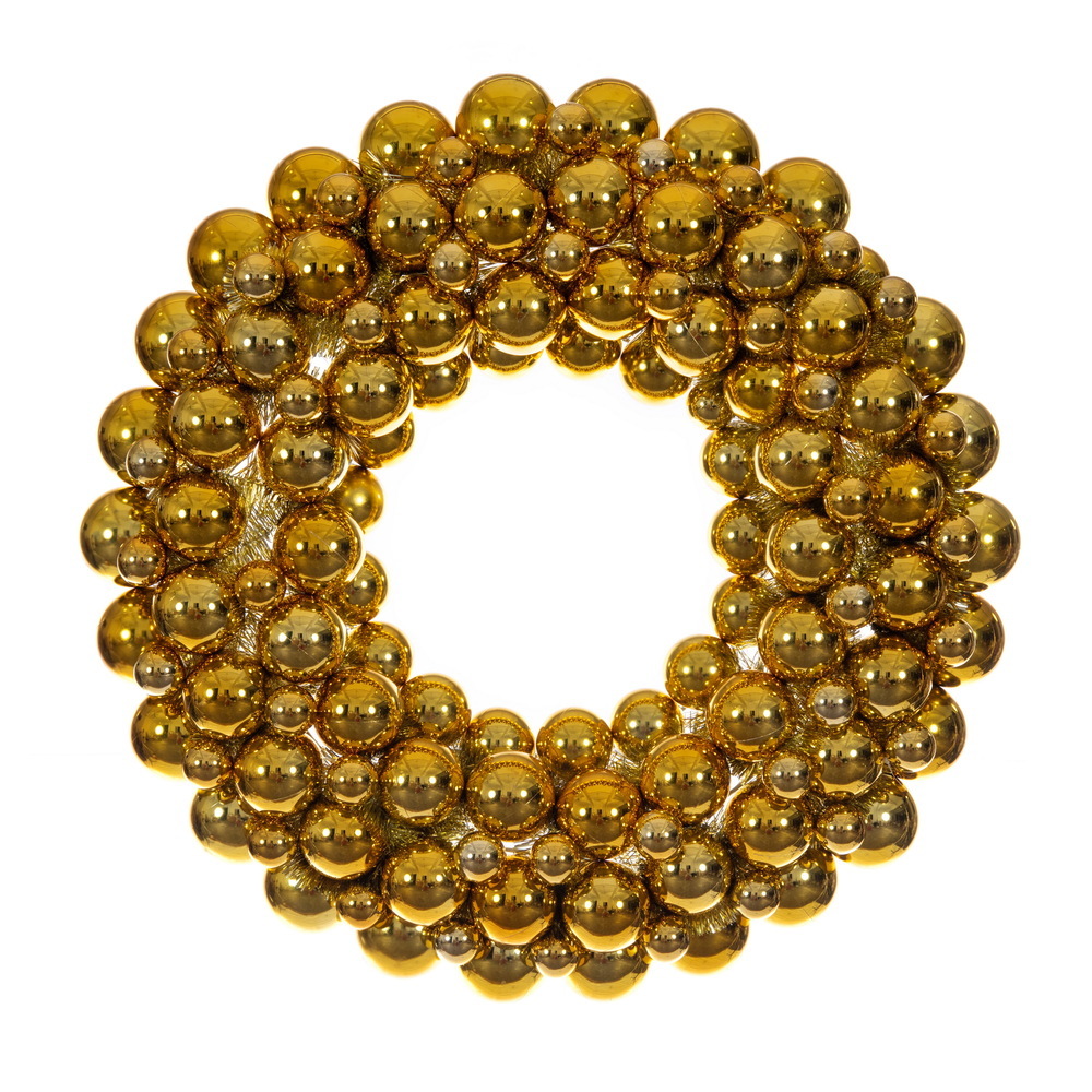 28" Shiny Ball Wreath UV
