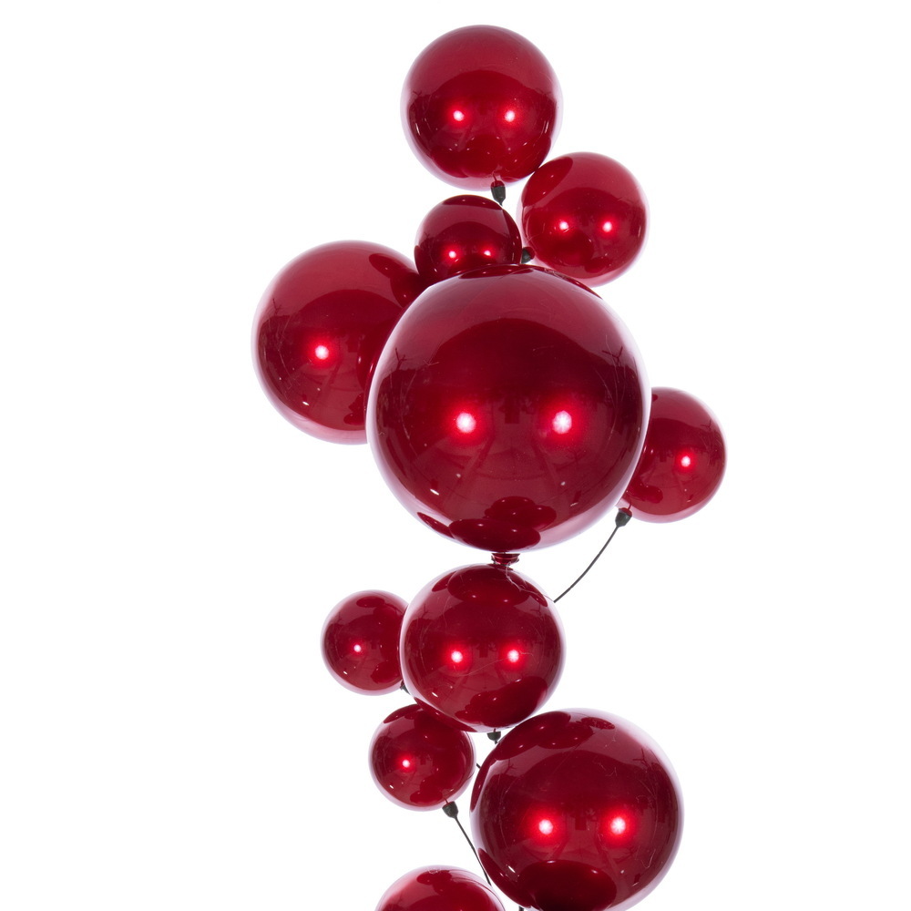 6' Red Candy Ball Branch Garland