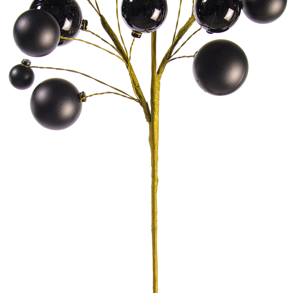 Vickerman 30" Matte Shiny Ball Ornament Spray 1-2"