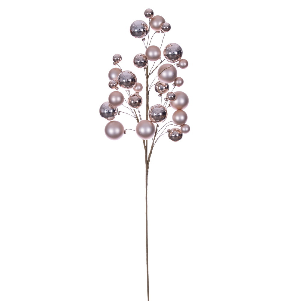 Vickerman 30" Matte Shiny Ball Ornament Spray 1-2"