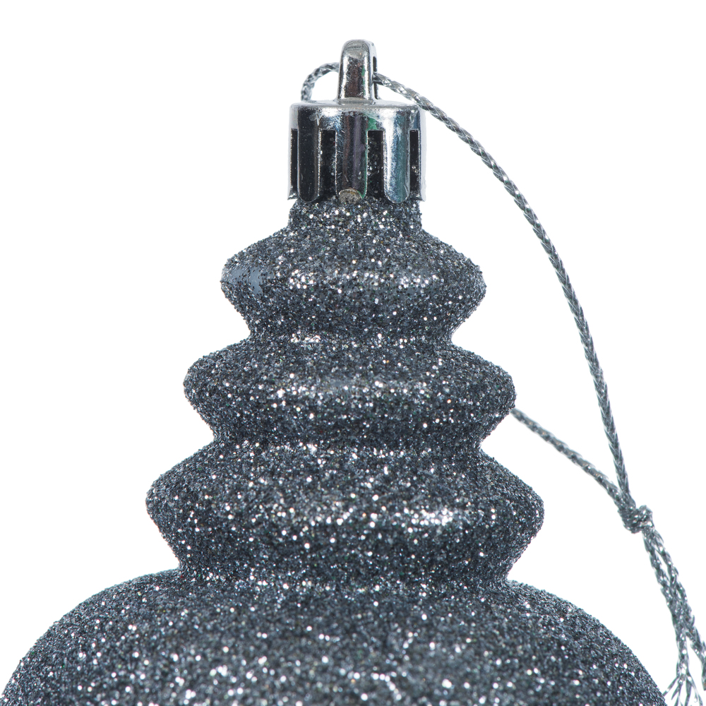 Vickerman 7" Finial Ornament 8/Pk