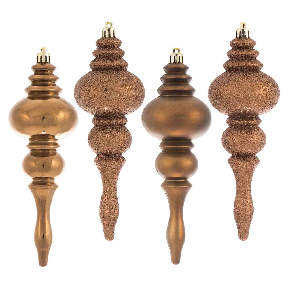 Vickerman 7" Finial Ornament 8/Pk