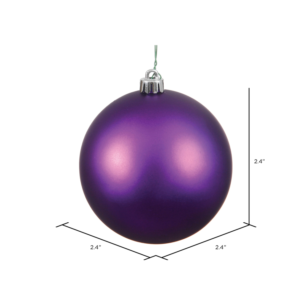 Vickerman Plum Ball Ornament