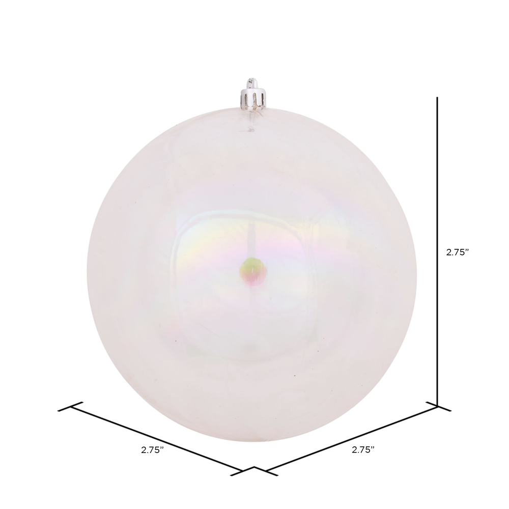 Vickerman Clear Iridescent Ball Ornament
