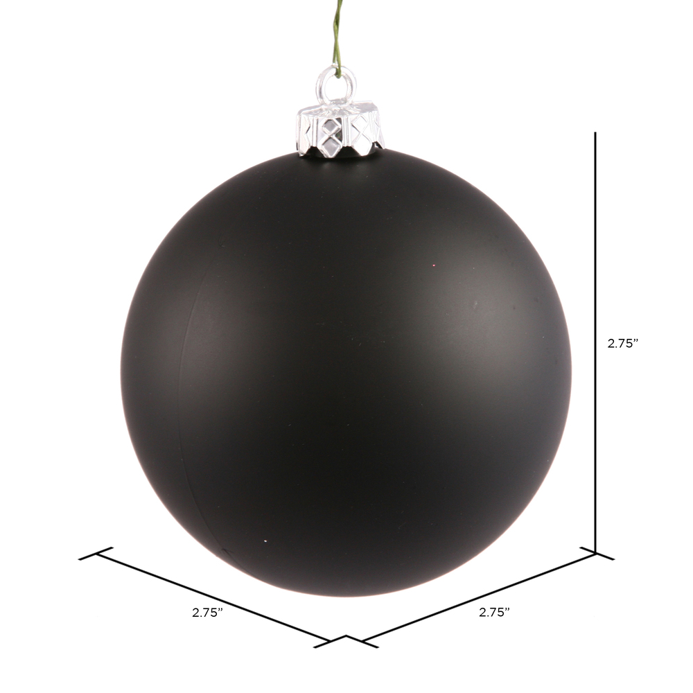 Vickerman Black Ball Ornament