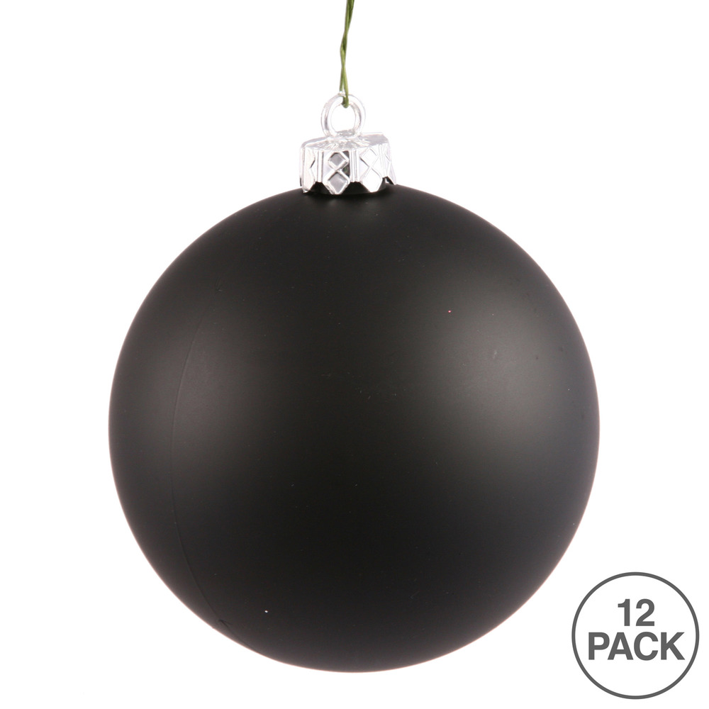Vickerman Black Ball Ornament