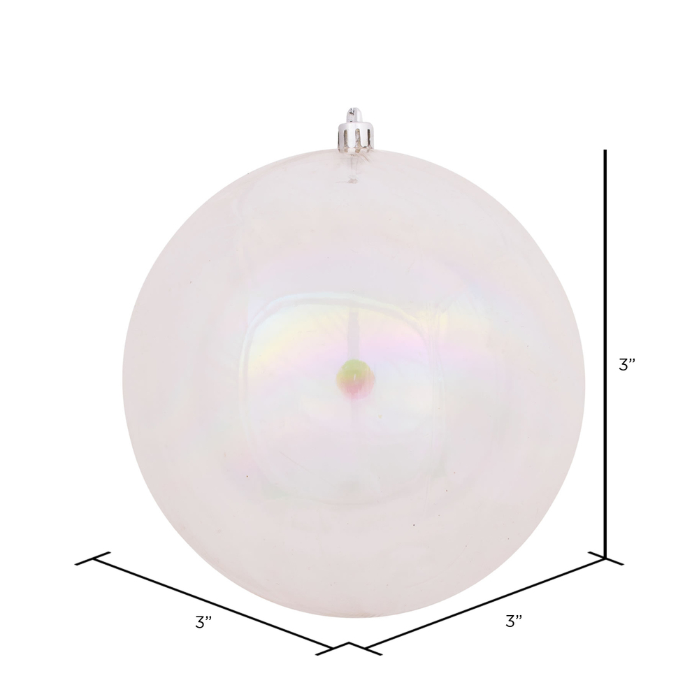 Vickerman Clear Iridescent Ball Ornament