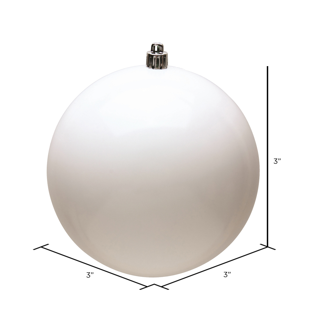 Vickerman White Ball Ornament