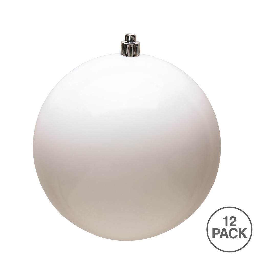 Vickerman White Ball Ornament
