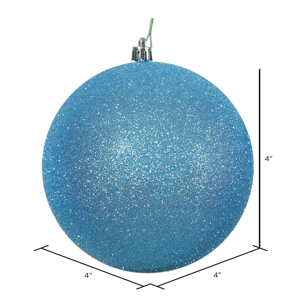 Vickerman Turquoise Ball Ornament