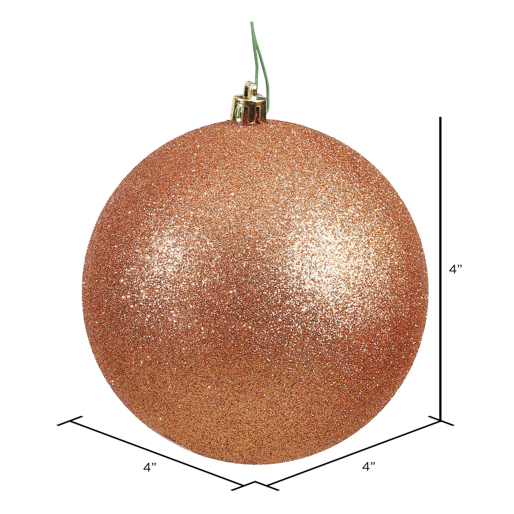 Vickerman Rose Gold Ball Ornament