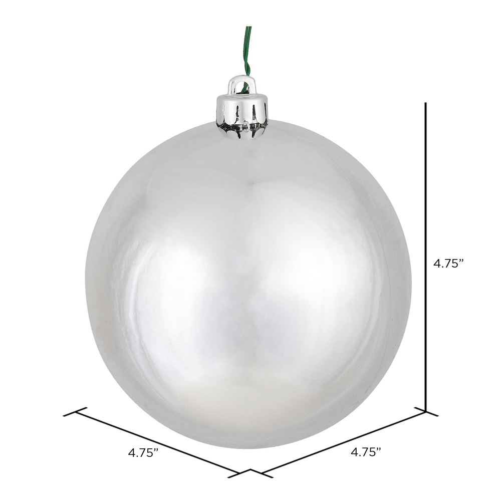 Vickerman Silver Ball Ornament