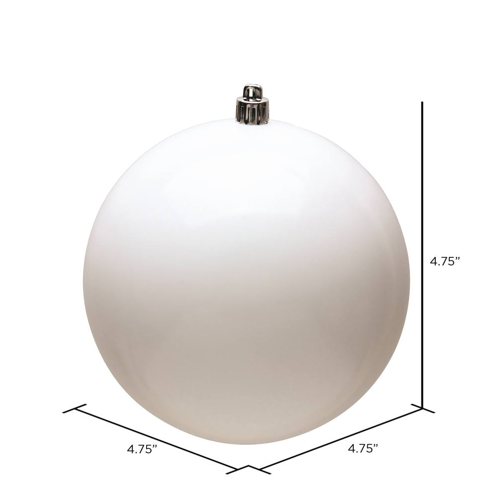 Vickerman White Ball Ornament