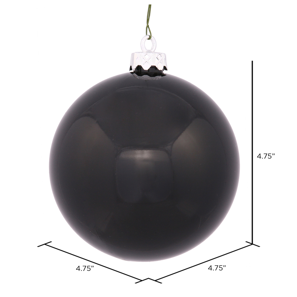 Vickerman Black Ball Ornament