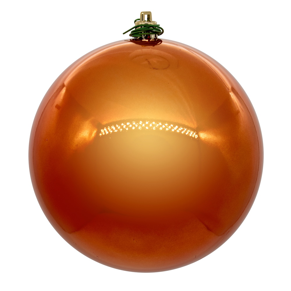 Vickerman Burnished Orange Ball Ornament