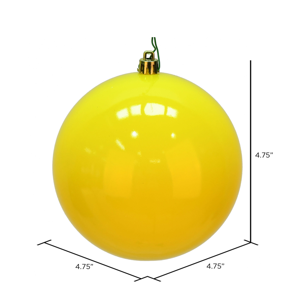 Vickerman Yellow Ball Ornament