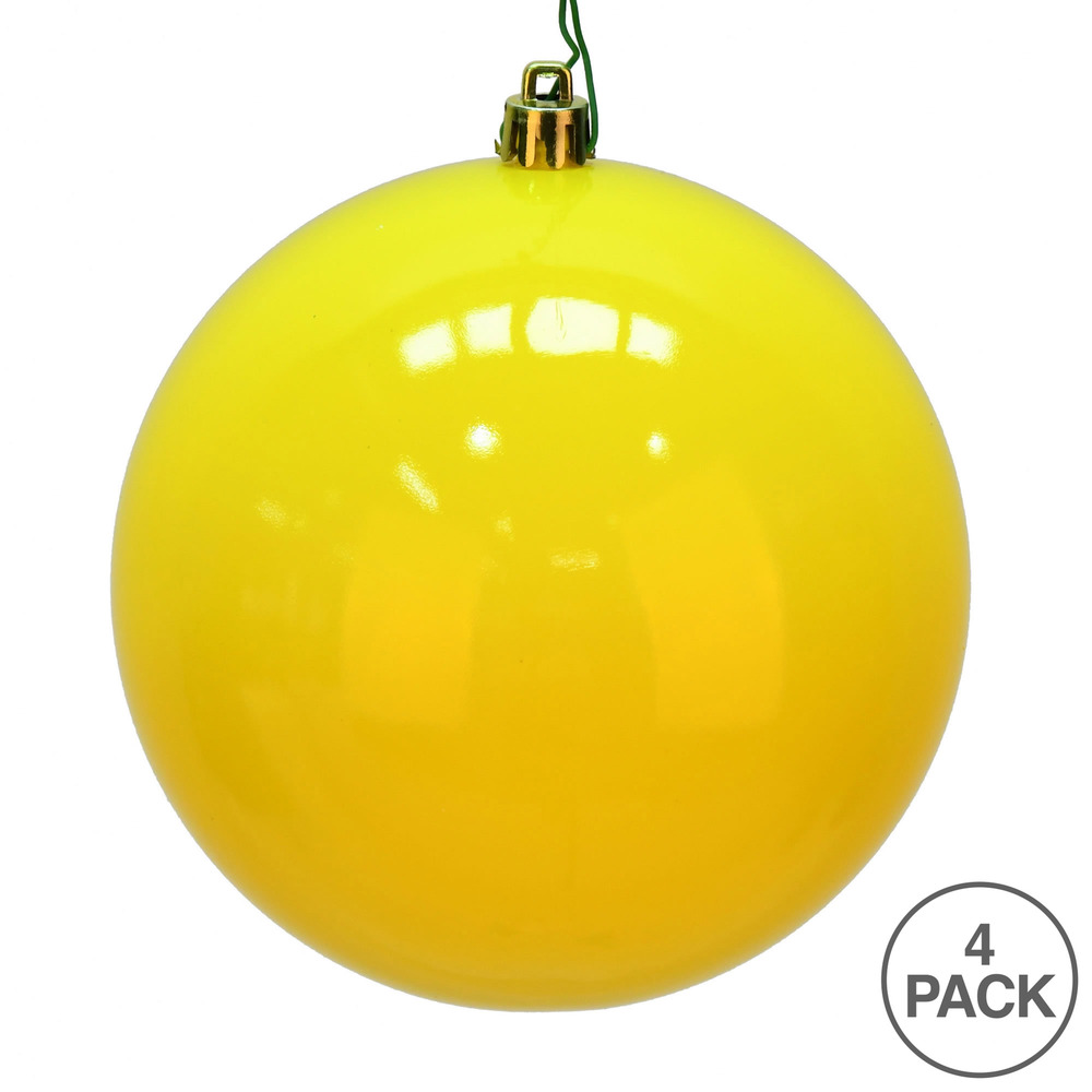 Vickerman Yellow Ball Ornament