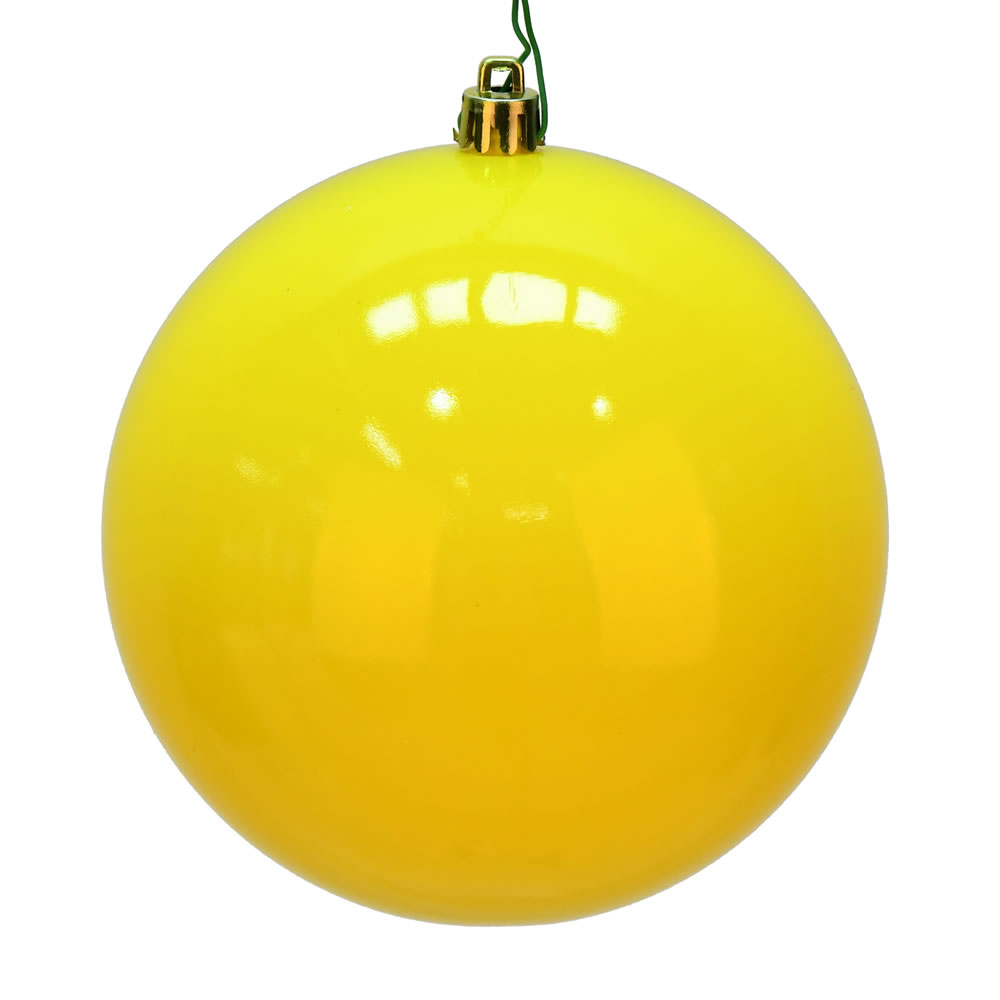 Vickerman Yellow Ball Ornament