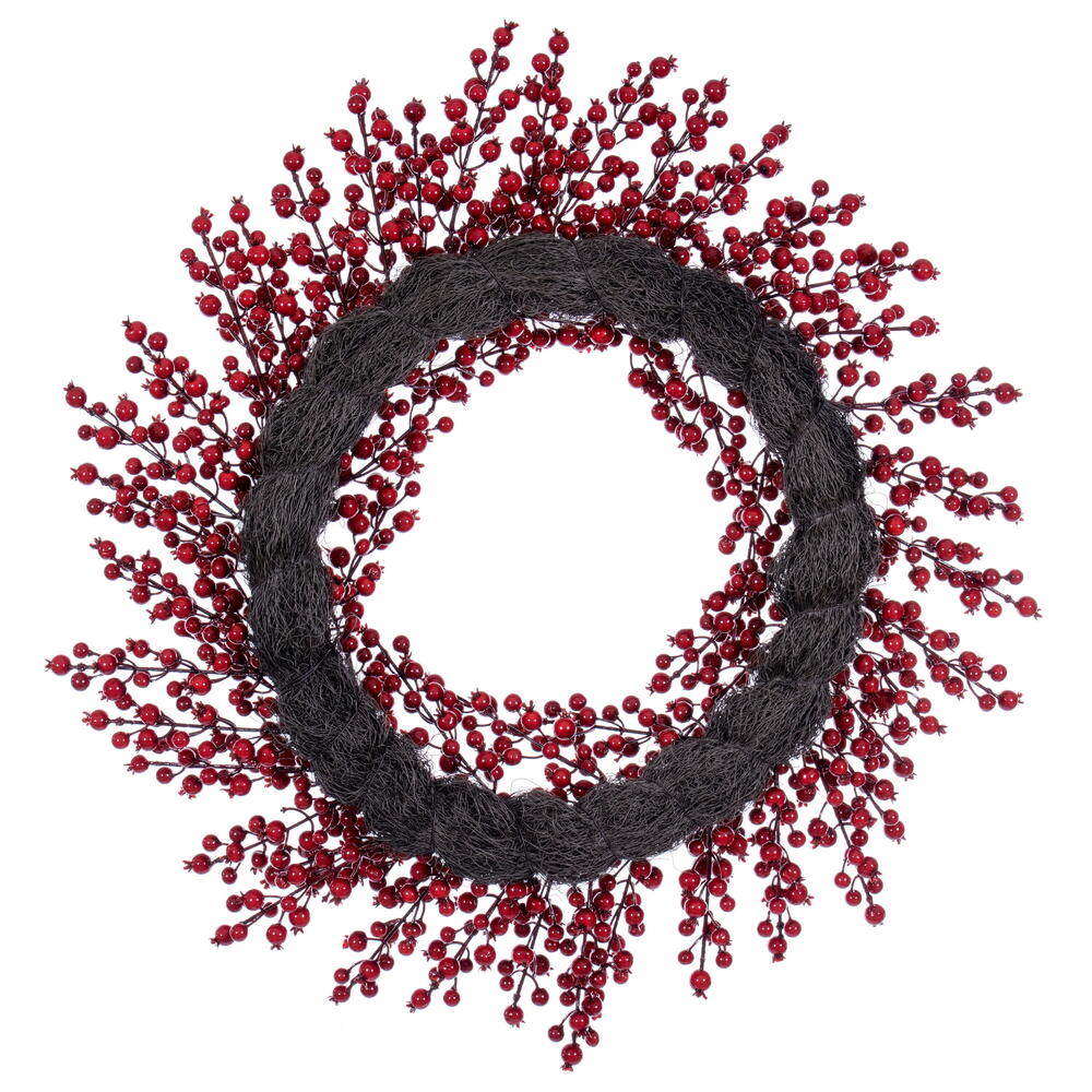 Vickerman 28" Crab Apple Mixed Berry Wreath