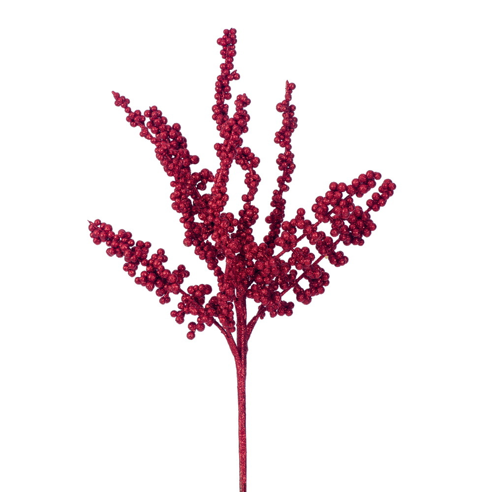 Vickerman 18" Glittery Berry Spray UV 3/Bag