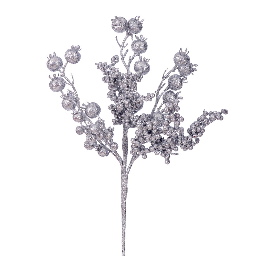 Vickerman 14" Glitter Berry Pick UV 3/Bag