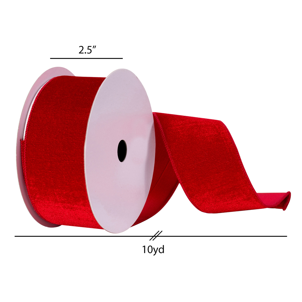 Vickerman 2.5" x 10 Velvet Ribbon