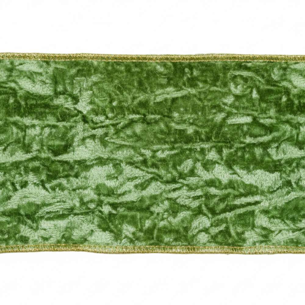 Vickerman Crushed Velvet Wired Edge Christmas Ribbon