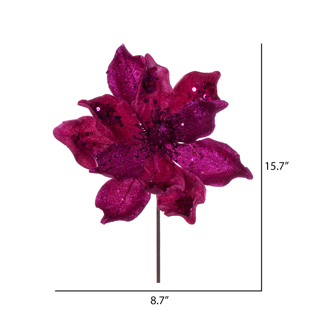 Vickerman 15" Deluxe Magnolia Stem