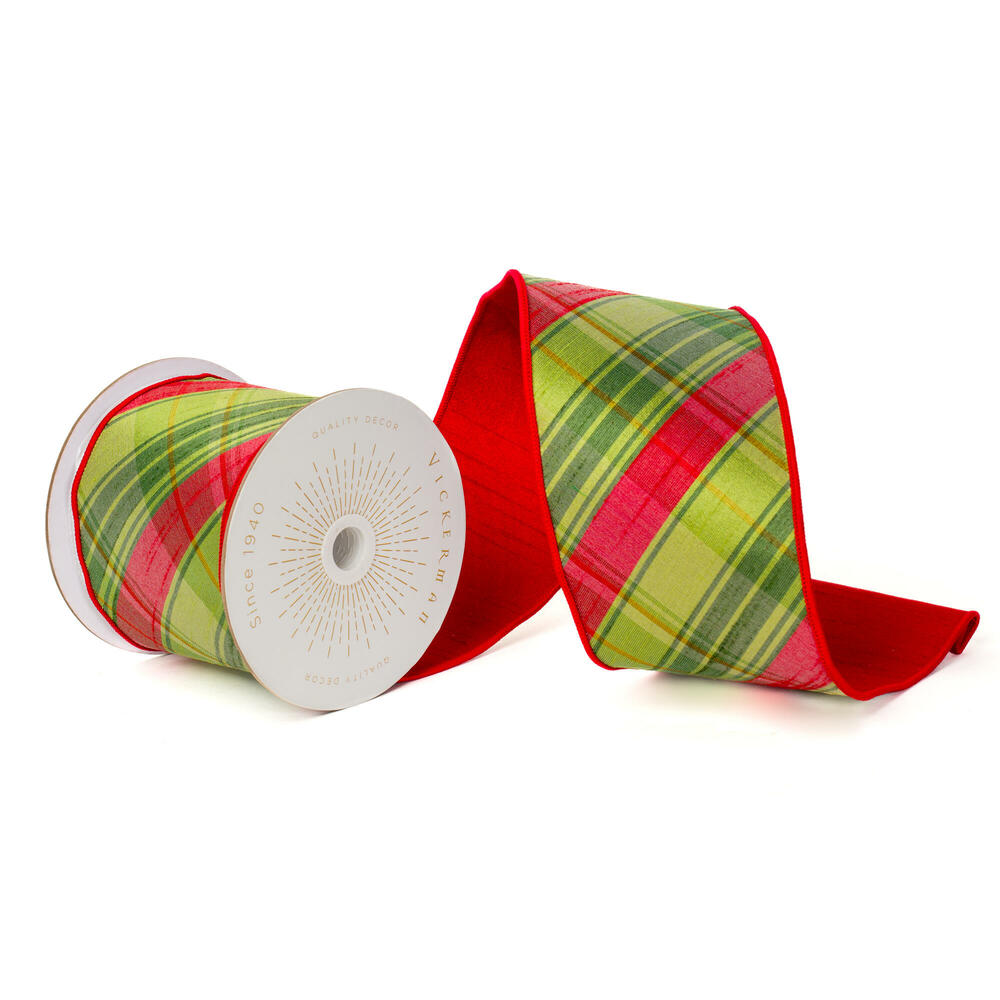 Traditional Plaid / Jeweled Trim