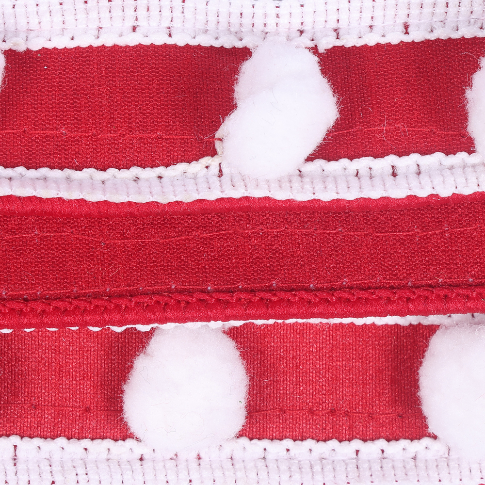 1"x10yd Dupion with Pom Pom/Trim Ribbon