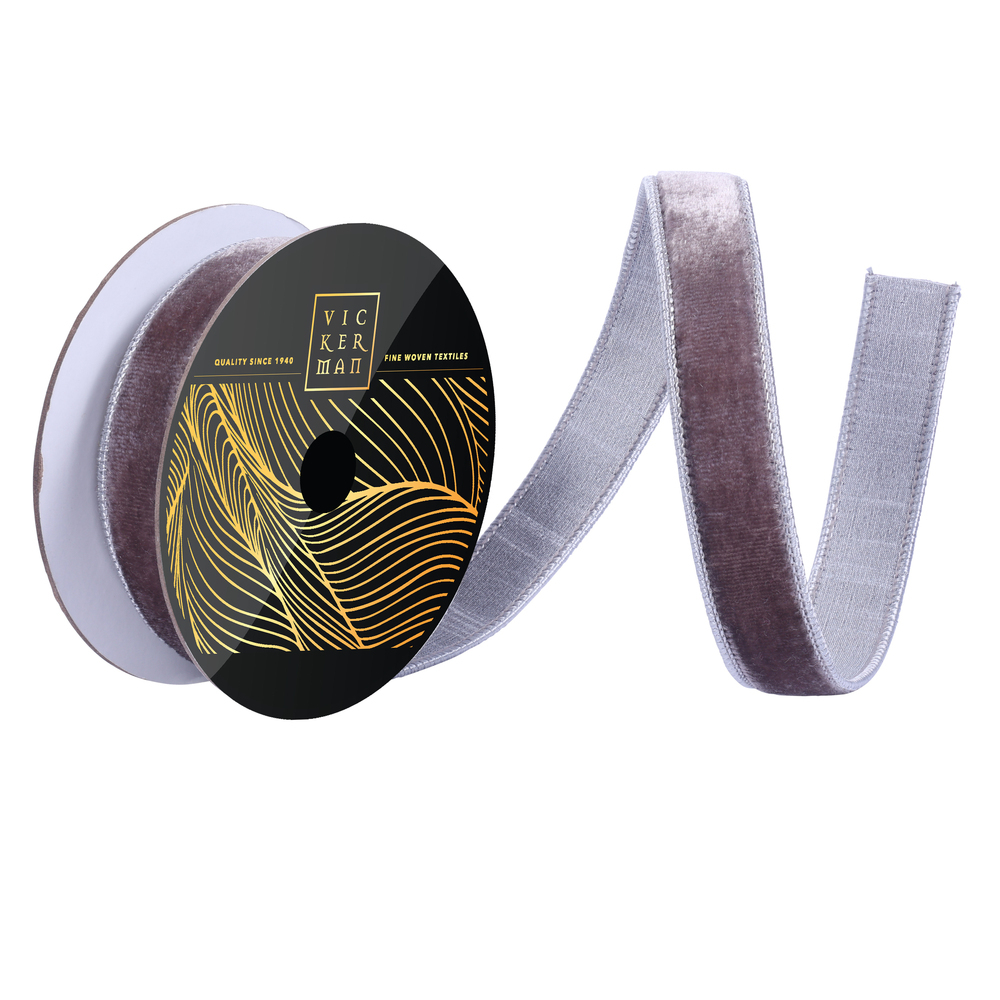 Vickerman 10yd Velvet Dupion Wired Ribbon
